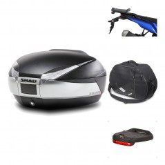 Rear trunk + mounting hardware + accessories  SH48 TITANIUM PREMIUM