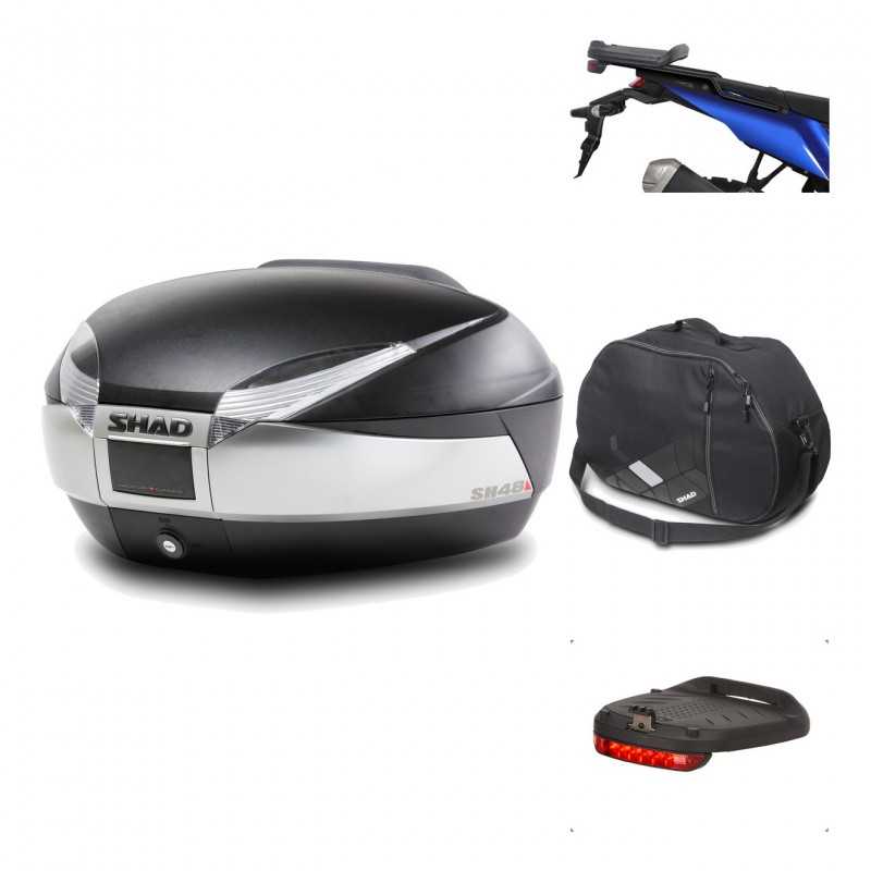 Rear trunk + mounting hardware + accessories  SH48 TITANIUM PREMIUM