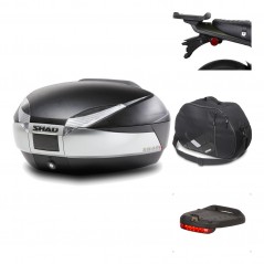 SHAD Baul trasero + herraje montaje accesorios SH48 TITANIUM PREMIUM KIT-186322