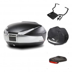 Rear trunk + mounting hardware + accessories  SH48 TITANIUM PREMIUM
