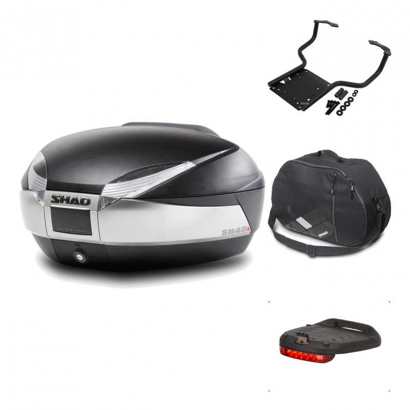 Rear trunk + mounting hardware + accessories  SH48 TITANIUM PREMIUM