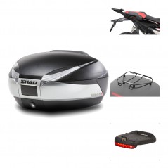 Rear trunk + mounting hardware + accessories  SH48 TITANIUM PREMIUM