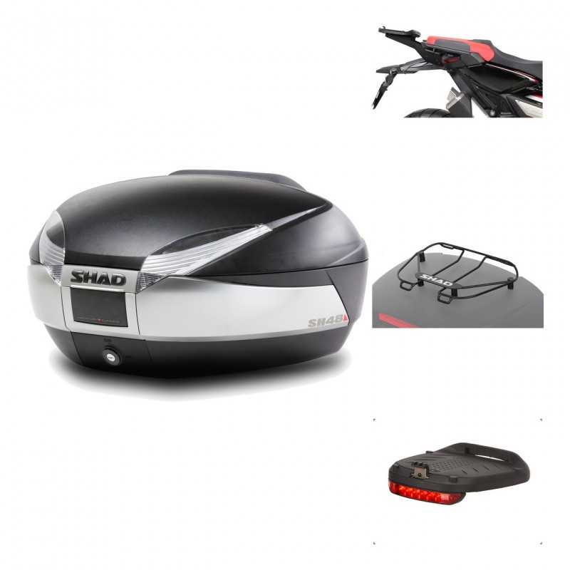 Rear trunk + mounting hardware + accessories  SH48 TITANIUM PREMIUM
