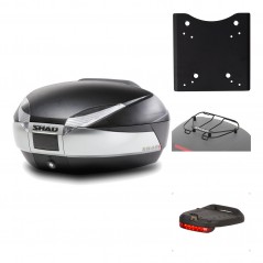 Rear trunk + mounting hardware + accessories  SH48 TITANIUM PREMIUM