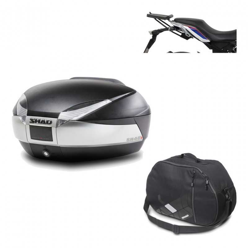 Back trunk + big top fitting + internal bag  SH48 TITANIUM PREMIUM