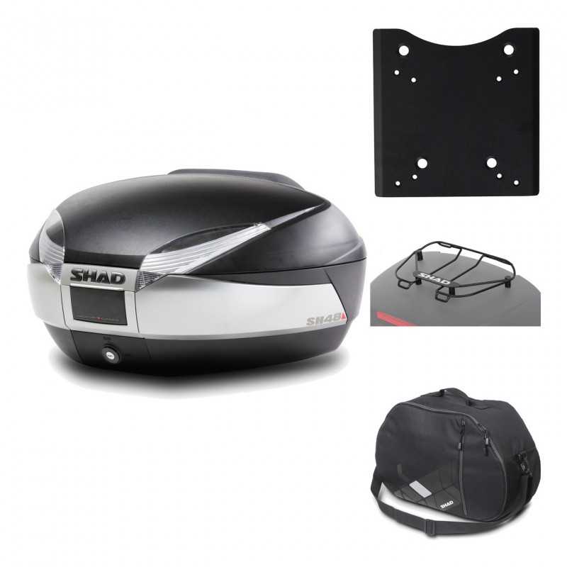 Rear trunk + mounting hardware + accessories  SH48 TITANIUM PREMIUM