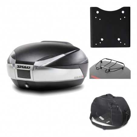 SHAD Baul trasero + herraje montaje accesorios SH48 TITANIUM PREMIUM KIT-186573