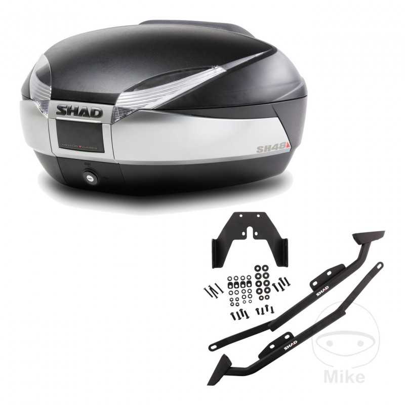 SHAD Baul trasero + herraje montaje SH48 TITANIUM PREMIUM KIT-186223