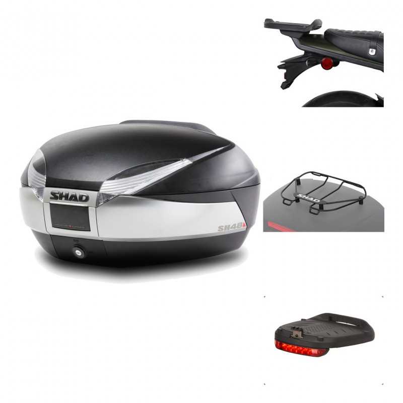 Rear trunk + mounting hardware + accessories  SH48 TITANIUM PREMIUM