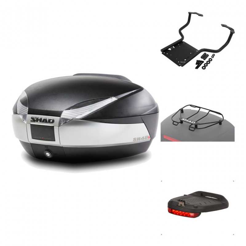 Rear trunk + mounting hardware + accessories  SH48 TITANIUM PREMIUM
