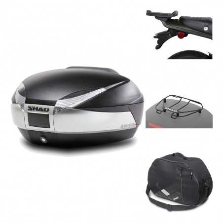 SHAD Baul trasero + herraje montaje accesorios SH48 TITANIUM PREMIUM KIT-186325