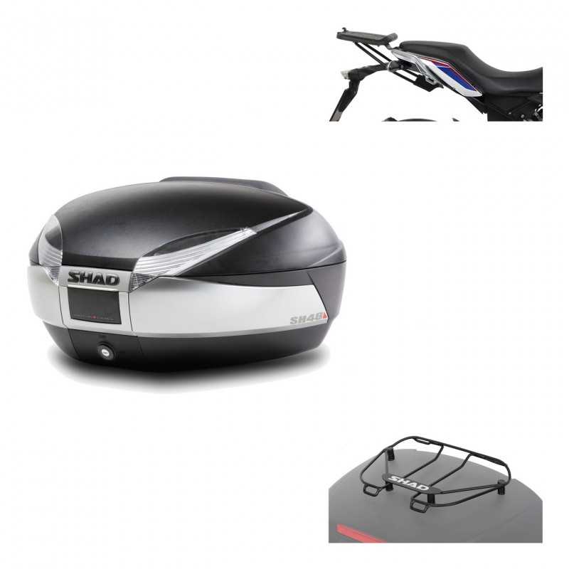Back trunk + big top fitting + top grid rack  SH48 TITANIUM PREMIUM