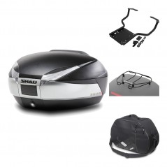 Rear trunk + mounting hardware + accessories  SH48 TITANIUM PREMIUM