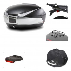 Rear trunk + mounting hardware + accessories  SH48 TITANIUM PREMIUM