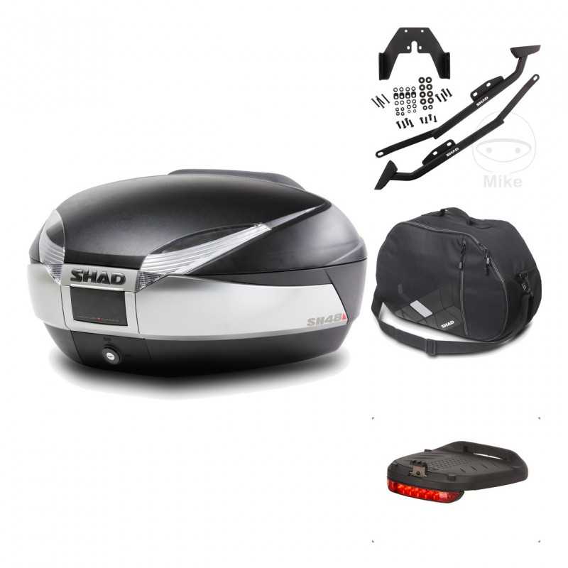 Rear trunk + mounting hardware + accessories  SH48 TITANIUM PREMIUM