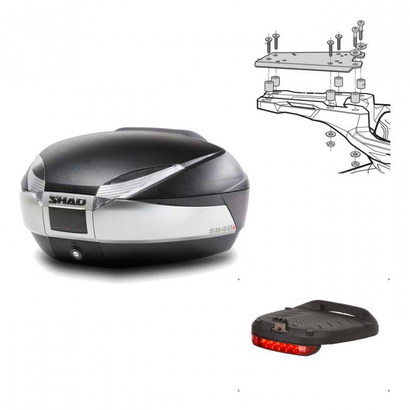 Back trunk + big top fitting + brake light  SH48 TITANIUM PREMIUM