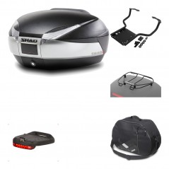 Rear trunk + mounting hardware + accessories  SH48 TITANIUM PREMIUM