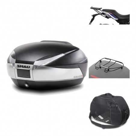 Rear trunk + mounting hardware + accessories  SH48 TITANIUM PREMIUM