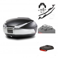 SHAD Baul trasero + herraje montaje accesorios SH48 TITANIUM PREMIUM KIT-186228