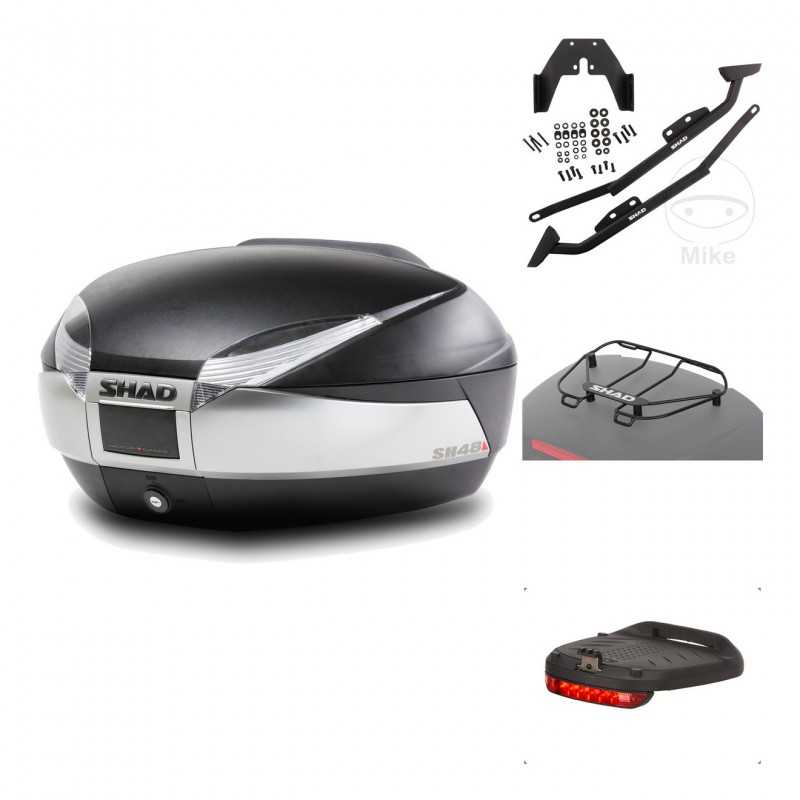 SHAD Baul trasero + herraje montaje accesorios SH48 TITANIUM PREMIUM KIT-186228