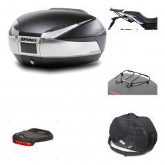 Rear trunk + mounting hardware + accessories  SH48 TITANIUM PREMIUM