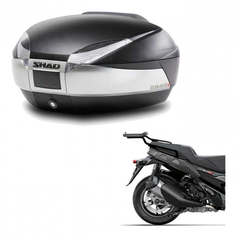 SHAD Baul trasero + herraje montaje SH48 TITANIUM PREMIUM KIT-186479