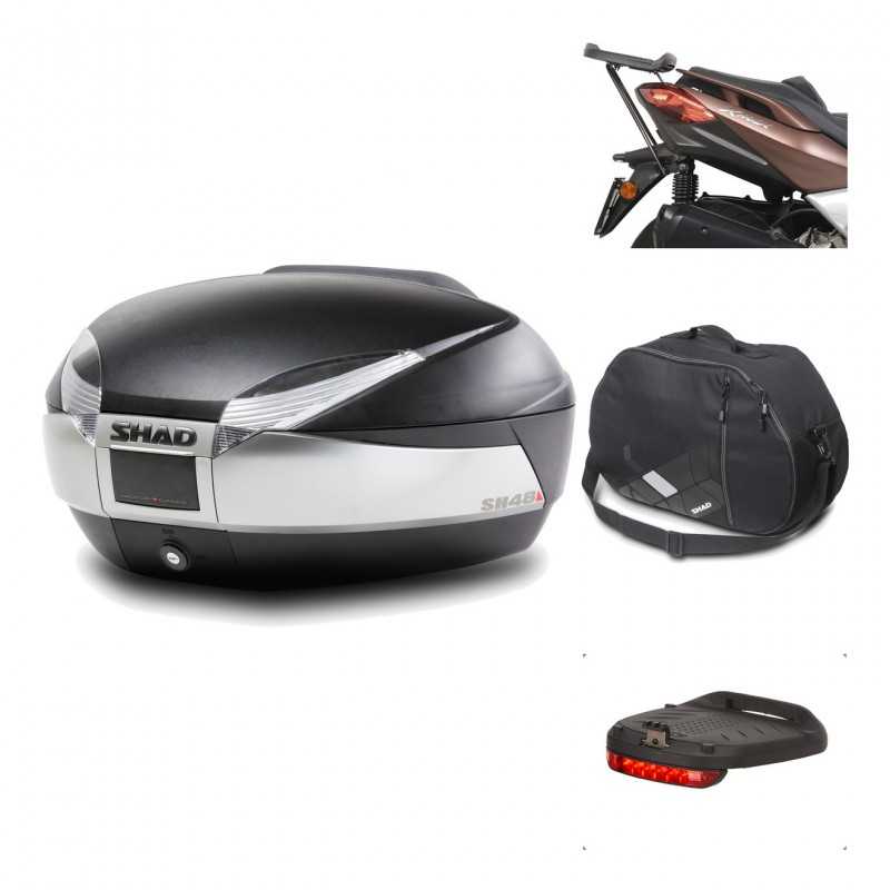 SHAD Baul trasero + herraje montaje accesorios SH48 TITANIUM PREMIUM KIT-186578