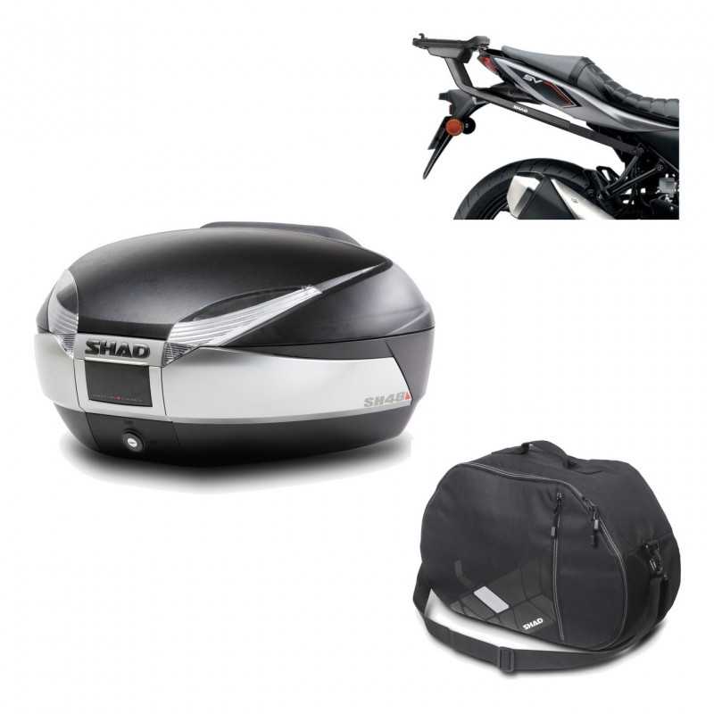 Back trunk + big top fitting + internal bag  SH48 TITANIUM PREMIUM