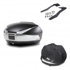 SHAD Baul trasero + herraje montaje bolsa interna SH48 TITANIUM PREMIUM KIT-186129
