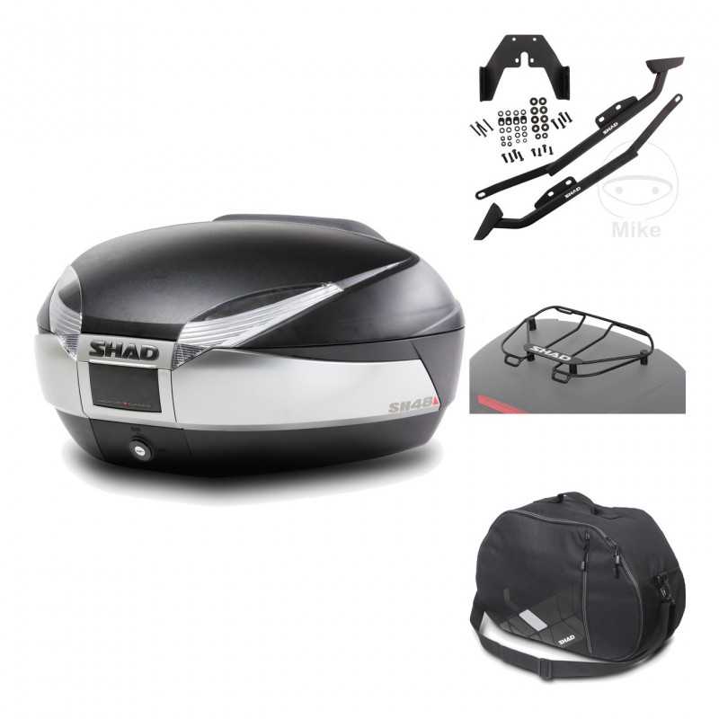 Rear trunk + mounting hardware + accessories  SH48 TITANIUM PREMIUM