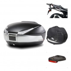 SHAD Baul trasero + herraje montaje accesorios SH48 TITANIUM PREMIUM KIT-186330