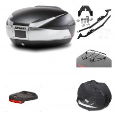 SHAD Baul trasero + herraje montaje accesorios SH48 TITANIUM PREMIUM KIT-186230