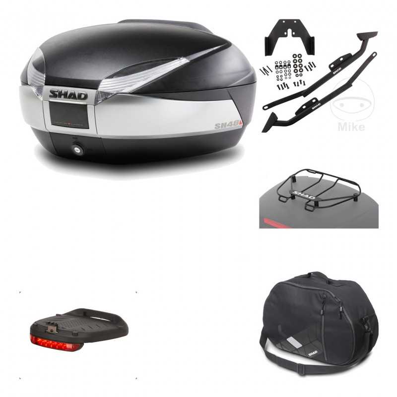 SHAD Baul trasero + herraje montaje accesorios SH48 TITANIUM PREMIUM KIT-186230