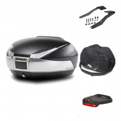 SHAD Baul trasero + herraje montaje accesorios SH48 TITANIUM PREMIUM KIT-186130