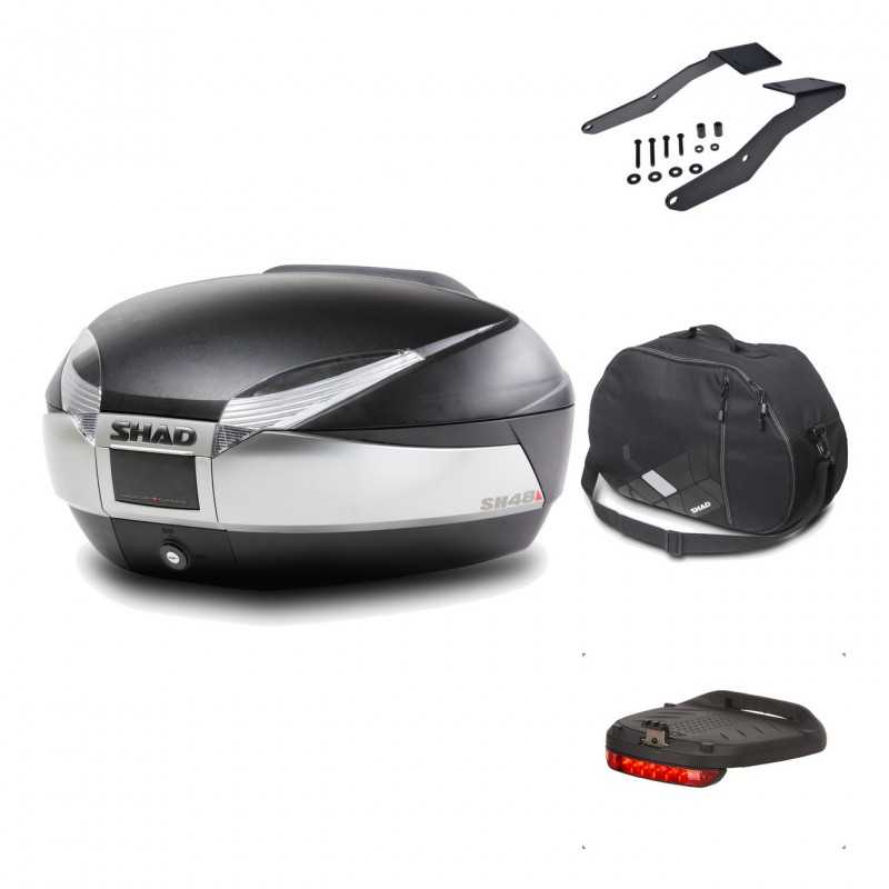 Rear trunk + mounting hardware + accessories  SH48 TITANIUM PREMIUM