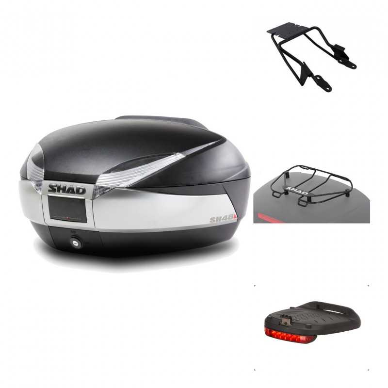 Rear trunk + mounting hardware + accessories  SH48 TITANIUM PREMIUM