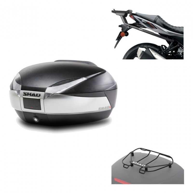 Back trunk + big top fitting + top grid rack  SH48 TITANIUM PREMIUM