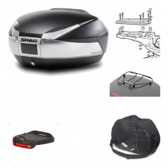 Rear trunk + mounting hardware + accessories  SH48 TITANIUM PREMIUM