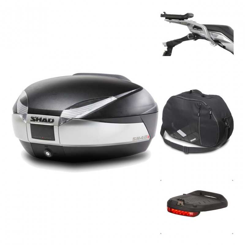 Rear trunk + mounting hardware + accessories  SH48 TITANIUM PREMIUM