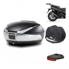 SHAD Baul trasero + herraje montaje accesorios SH48 TITANIUM PREMIUM KIT-186482