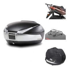 Rear trunk + mounting hardware + accessories  SH48 TITANIUM PREMIUM