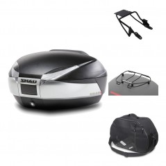 Rear trunk + mounting hardware + accessories  SH48 TITANIUM PREMIUM