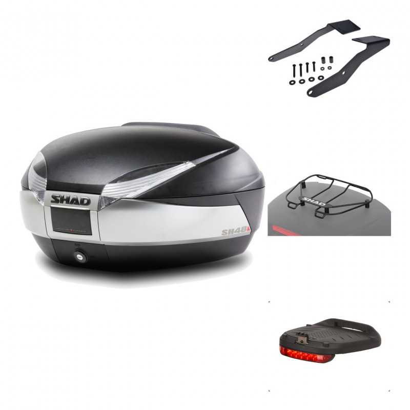 Rear trunk + mounting hardware + accessories  SH48 TITANIUM PREMIUM