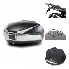 Rear trunk + mounting hardware + accessories  SH48 TITANIUM PREMIUM