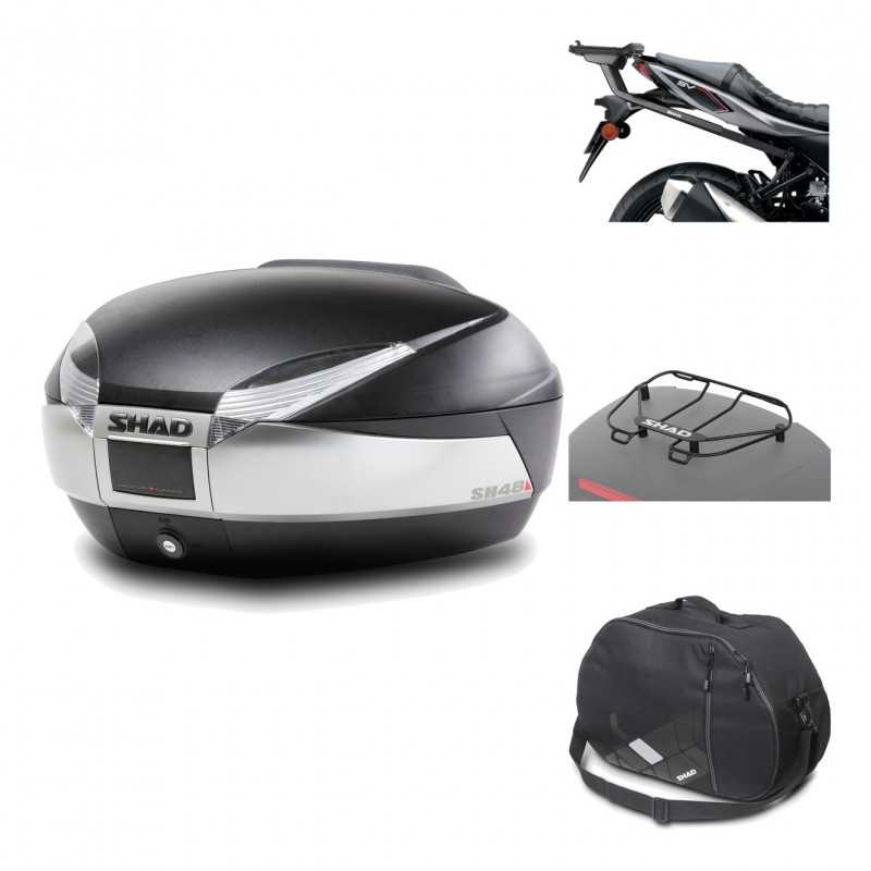 Rear trunk + mounting hardware + accessories  SH48 TITANIUM PREMIUM