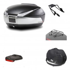 Rear trunk + mounting hardware + accessories  SH48 TITANIUM PREMIUM