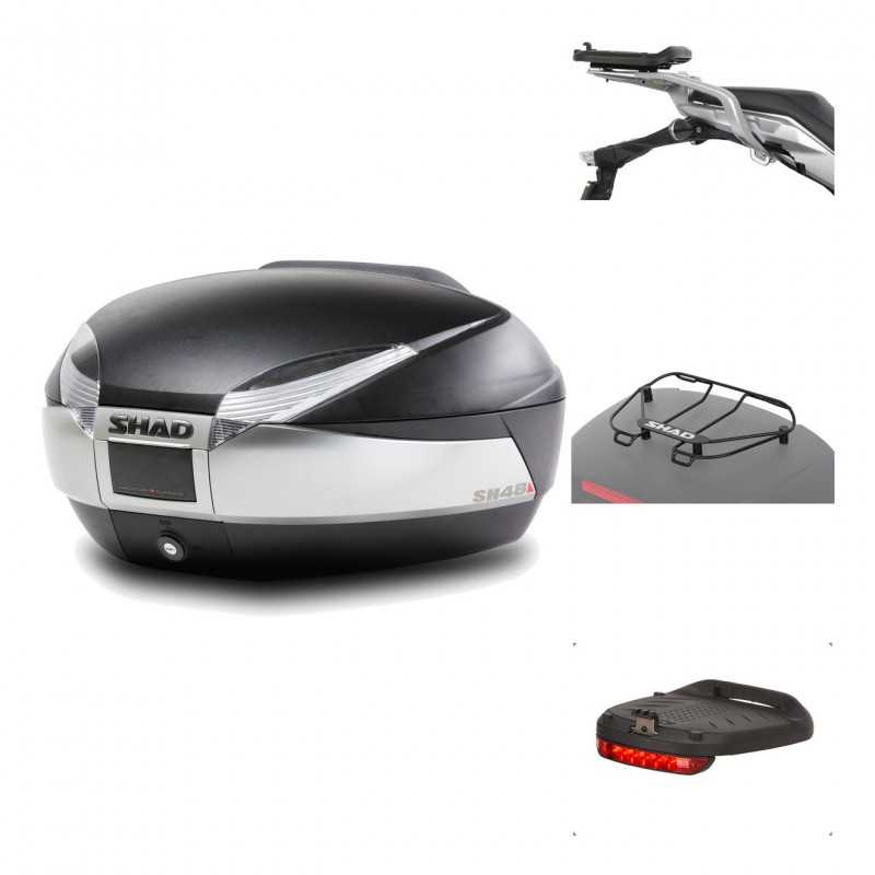 Rear trunk + mounting hardware + accessories  SH48 TITANIUM PREMIUM