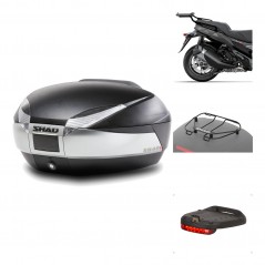 SHAD Baul trasero + herraje montaje accesorios SH48 TITANIUM PREMIUM KIT-186484