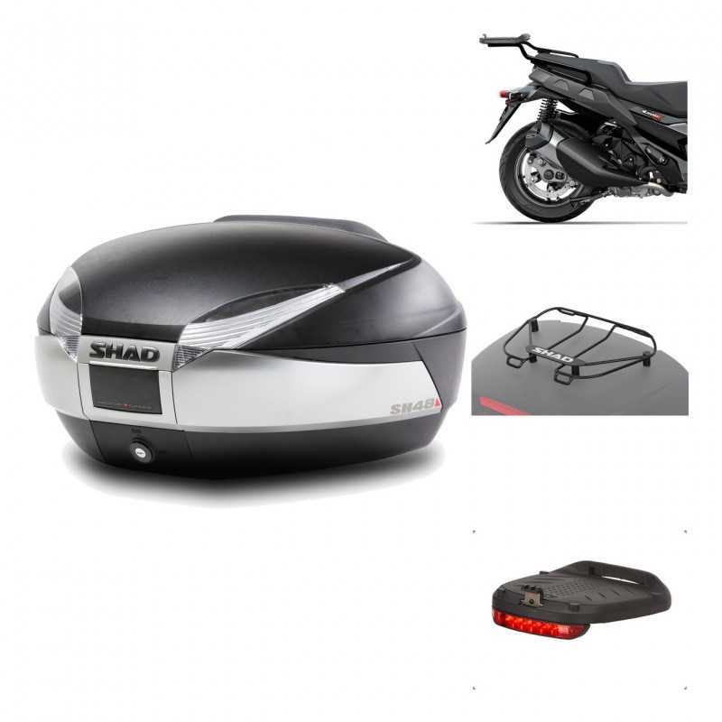 SHAD Baul trasero + herraje montaje accesorios SH48 TITANIUM PREMIUM KIT-186484