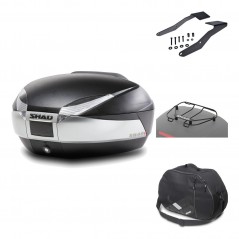 Rear trunk + mounting hardware + accessories  SH48 TITANIUM PREMIUM